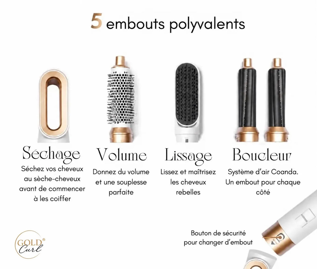 Gold Curl ® 5 en 1