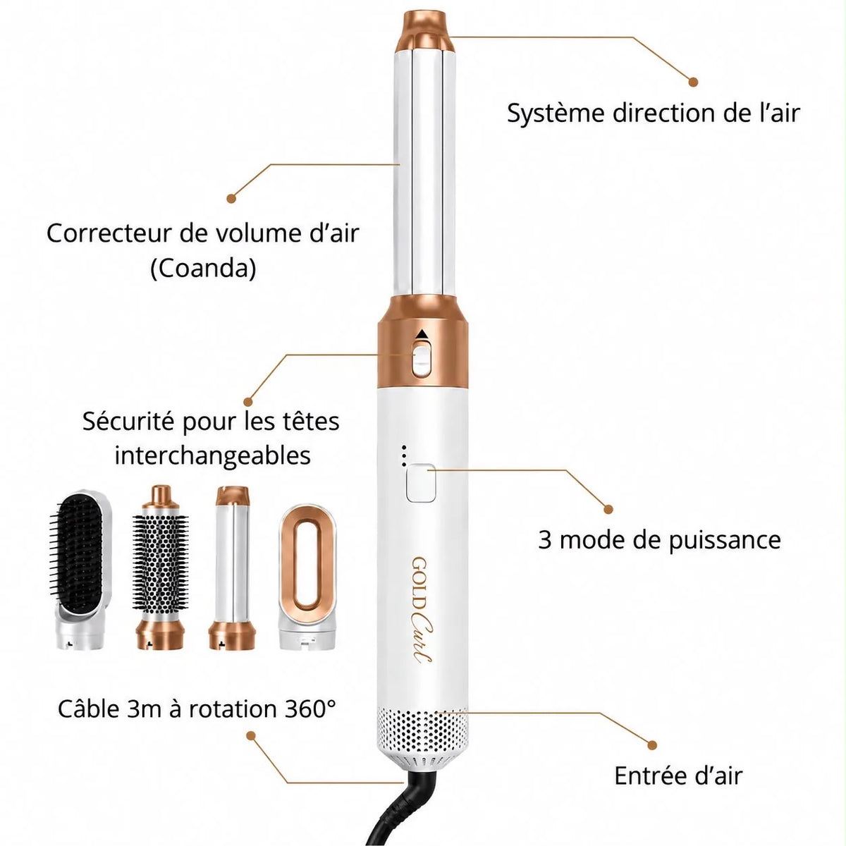 Gold Curl ® 5 en 1